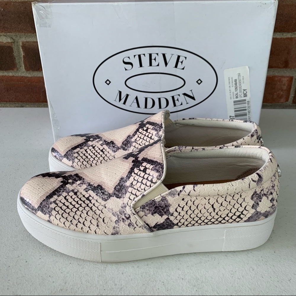 Steve Madden Gills Snake Print Fashion Sneaker - image 5